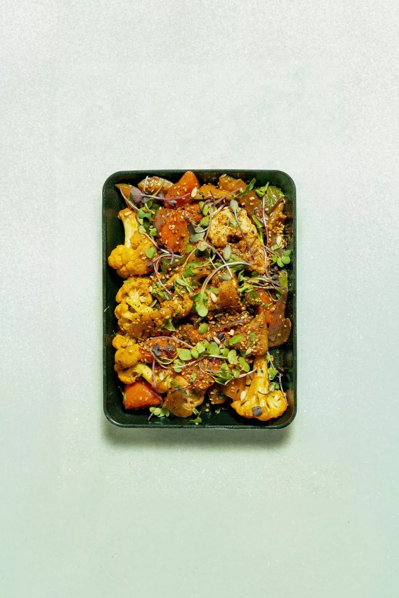 Assiette légumes aux saveurs d'Asie