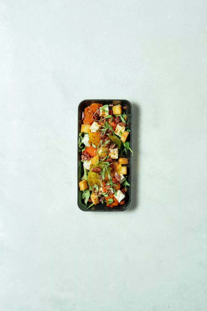Salade de tomates colorées