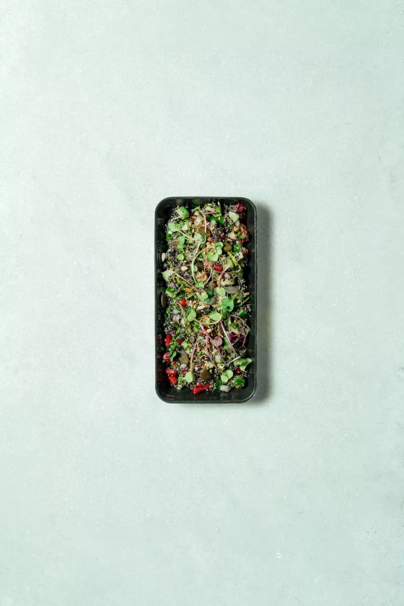 Taboulé de quinoa noir
