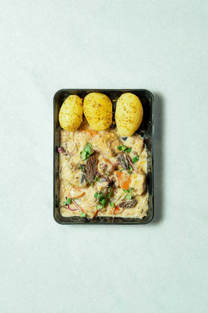 Blanquette de volaille au Morilles